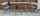 Table extensible Formica bleu ciel + 4 chaises vintage – années 50/60 – design rétro chromé