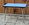 Table extensible Formica bleu ciel + 4 chaises vintage – années 50/60 – design rétro chromé