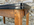 Table formica, bois massif et rouge / rose, années 50