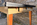 Table extensible moderniste française en formica beige et bois, circa 1955