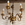 Lustre en laiton doré à 5 bras – élégance néoclassique, esprit Louis XVI revisité, vintage, années 50