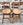 Ensemble de chaises et tabourets rustiques en chêne sculpté, style breton, vintage, années 1950