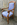 Fauteuil Louis Philippe en merisier et tissu bleu royal — l’élégance intemporelle du XIXᵉ siècle (1840 - 1860)