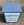Petite commode vintage années 50, 4 tiroirs bleu pastel – esprit bord de mer chic & joyeux