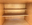 Armoire combinée vintage années 50 en acajou verni – secrétaire, penderie et commode scandinave