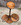 Guéridon porte-plantes Art déco à 3 plateaux – chêne cintré, élégance 1930