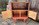 Table de chevet Art Déco,  terracota,  années 30 / 40
