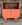 Table de chevet Art Déco,  terracota,  années 30 / 40