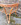 Table basse rotin rectangulaire, Riviera plateau verre 1970