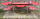 Table formica rouge mouchetée et 4 chaises assorties, vintage, années 50