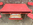 Table formica rouge mouchetée et 4 chaises assorties, vintage, années 50