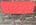 Table formica rouge mouchetée et 4 chaises assorties, vintage, années 50