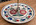 Présentoir à mignardises 2 étages en faïence de Quimper signé HB Quimper vintage années 50 / 70