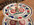 Présentoir à mignardises 2 étages en faïence de Quimper signé HB Quimper vintage années 50 / 70