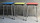 Trio de Tabourets Formica Vintage, Bleu, Jaune & Rouge, vintage, années 50/60