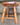 Tabouret Paysan Vintage en Pin Massif, Pieds Tournés, Style Rustique Chalet, années 50/60