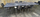 Ensemble de salle à manger vintage extensible Formica noir marbré – années 1950-60 – 8 chaises