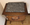 Table de chevet, pied compas, marbre, fleur, vintage, années 50