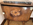 Table de chevet, pied compas, marbre, fleur, vintage, années 50