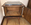 Table de chevet, pied compas, marbre, fleur, vintage, années 50