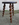 porte pot, pied tire bouchon, bois massif, tripode, vintage