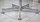Table ovale Roche Bobois, esprit Florence Knoll, laminé blanc et chrome, années 70