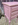 Paire de chevets relookées vieux rose vintage