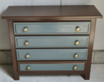 commode en pin relookée
