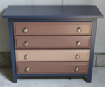 commode en pin relookée