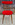 Chaise moumoute, "MB", années 70, vintage