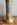 Pied de lampe colonne laiton papier marbré Van Cort, vintage, Années 1975-80
