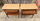 Paire de tables de chevet ou bouts de canapé double plateau bois tourné Style Louis XVI XXe-siècle