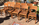 Lot de 10 chaises de bistrot signées ELF indislocables, vintage, années 50 / 70