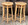 Deux tabourets bauts en bambou – plateau hexagonal, vintage, années 70
