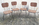 Ensemble table et chaises pieds eiffel bicolor, vintage, années 50