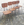 Ensemble table et chaises pieds eiffel bicolor, vintage, années 50